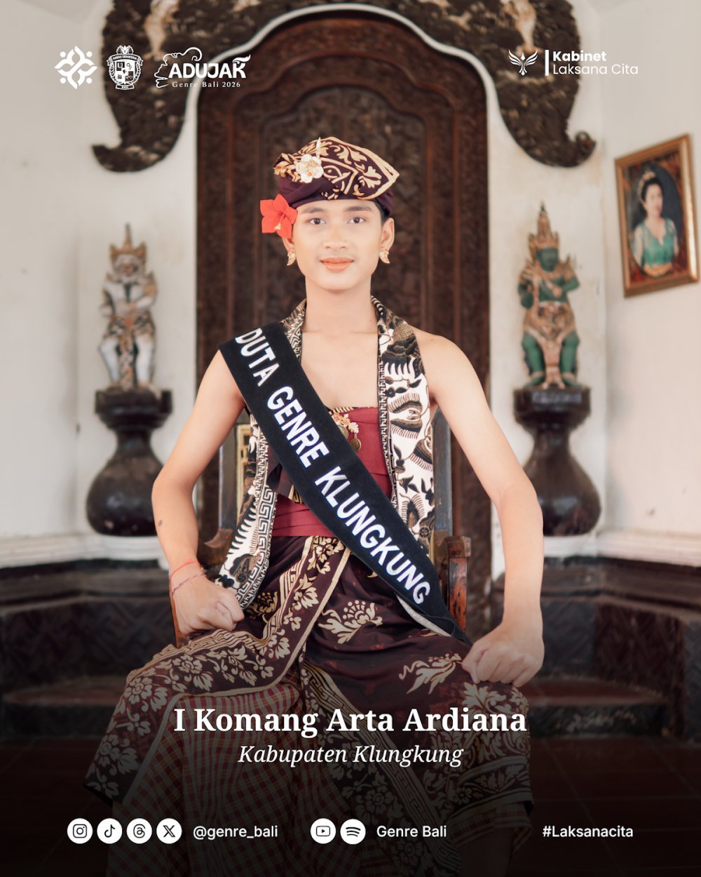 I Komang Arta Ardiana — Duta GenRe Kabupaten Klungkung