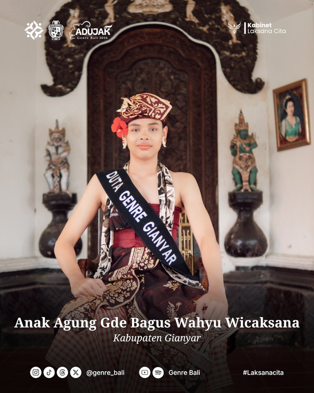 Anak Agung Gde Bagus Wahyu Wicaksana — Duta GenRe Kabupaten Gianyar